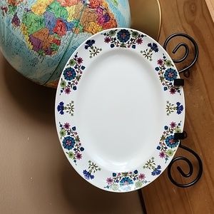 Vintage Staffordshire oval plate Midwinter Country Garden